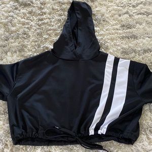 Cropped Hooded Sweatshirt